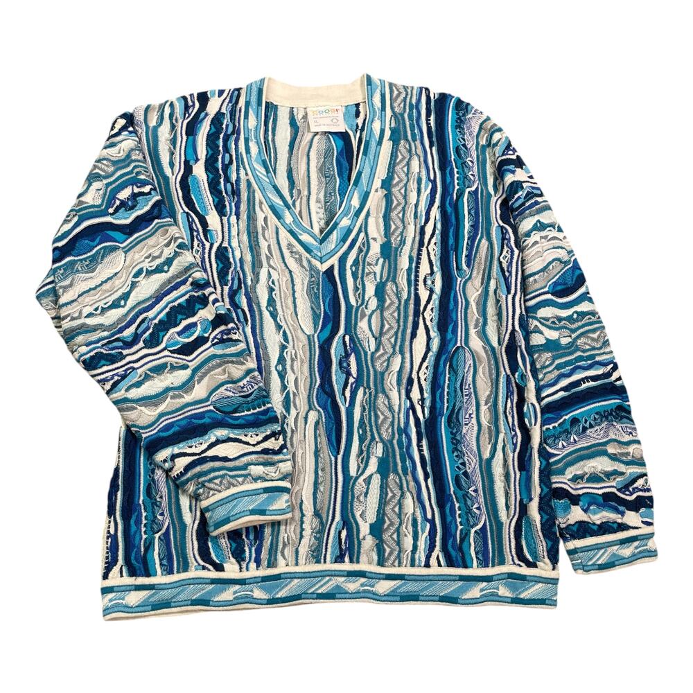 Vintage 1990s y2K Coogi Textured Knit Sweater